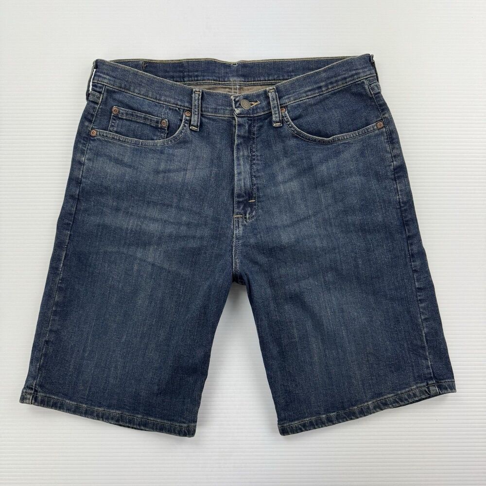 Wrangler Jean Shorts Mens 33 Denim Casual Summer